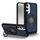 Custodia magnetica con supporto ad anello per Samsung Galaxy S23 5G (blu)