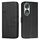 Custodia per telefono in pelle con fibbia e cuciture in vitello per Honor 90 (nero) Custodia per telefono in pelle con fibbia e cuciture in vitello per Honor 90 (nero)