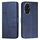 Custodia per telefono in pelle con fibbia in vitello con cuciture per Honor 200 (blu) Custodia per telefono in pelle con fibbia in vitello con cuciture per Honor 200 (blu)