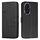 Custodia per telefono in pelle con fibbia e cuciture in vitello per Honor 200 Pro (nero) Custodia per telefono in pelle con fibbia e cuciture in vitello per Honor 200 Pro (nero)