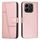 Custodia per telefono in pelle con fibbia e texture in vitello con cuciture per Honor X6b / X6a (oro rosa) Custodia per telefono in pelle con fibbia e texture in vitello con cuciture per Honor X6b / X6a (oro rosa)