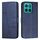 Custodia per telefono in pelle con fibbia e cuciture in vitello per Honor X8b (blu) Custodia per telefono in pelle con fibbia e cuciture in vitello per Honor X8b (blu)