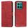 Per Honor X8c 4G Custodia per telefono in pelle con fibbia e cuciture in vitello (rosso) Per Honor X8c 4G Custodia per telefono in pelle con fibbia e cuciture in vitello (rosso)