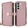 Per Infinix Hot 50 5G Custodia a tracolla in pelle con texture incrociata (oro rosa) Per Infinix Hot 50 5G Custodia a tracolla in pelle con texture incrociata (oro rosa)