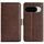Custodia in pelle con chiusura magnetica orizzontale a doppio lato per Google Pixel 10/10 Pro (marrone)