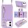 Per iPhone 11 Portafoglio con cerniera a tracolla e anello, custodia per telefono in pelle Litchi (viola) Per iPhone 11 Portafoglio con cerniera a tracolla e anello, custodia per telefono in pelle Litchi (viola)