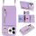 Per iPhone 11 Pro Max Portafoglio con cerniera a tracolla e anello, custodia per telefono in pelle Litchi (viola) Per iPhone 11 Pro Max Portafoglio con cerniera a tracolla e anello, custodia per telefono in pelle Litchi (viola)