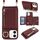 Per iPhone 12 mini Portafoglio con cerniera a tracolla Anello Portacellulare in pelle Litchi (Vino rosso) Per iPhone 12 mini Portafoglio con cerniera a tracolla Anello Portacellulare in pelle Litchi (Vino rosso)