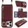 Per iPhone 15 Pro Portafoglio con cerniera a tracolla Anello Portacellulare in pelle Litchi (Vino rosso) Per iPhone 15 Pro Portafoglio con cerniera a tracolla Anello Portacellulare in pelle Litchi (Vino rosso)