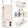 Per iPhone 16 Portafoglio con cerniera a tracolla e anello Custodia per telefono in pelle Litchi (albicocca)