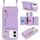Per iPhone 16 Plus Portafoglio con cerniera a tracolla e anello Custodia per telefono in pelle Litchi (viola) Per iPhone 16 Plus Portafoglio con cerniera a tracolla e anello Custodia per telefono in pelle Litchi (viola)