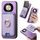 Per Honor X50 Pro 5G Retro Cross Leather Ring Vertical Insert Card Bag MagSafe Custodia per telefono (viola) Per Honor X50 Pro 5G Retro Cross Leather Ring Vertical Insert Card Bag MagSafe Custodia per telefono (viola)