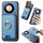 Per Honor X9b / Magic6 Lite Retro Cross Leather Ring Vertical Insert Card Bag MagSafe Custodia per telefono (blu) Per Honor X9b / Magic6 Lite Retro Cross Leather Ring Vertical Insert Card Bag MagSafe Custodia per telefono (blu)