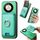 Per Honor X50 Retro Cross Leather Ring Vertical Insert Card Bag MagSafe Custodia per telefono (verde) Per Honor X50 Retro Cross Leather Ring Vertical Insert Card Bag MagSafe Custodia per telefono (verde)