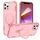 Per iPhone 12 Pro Max Yingcai Gears MagSafe Holder Custodia antiurto per telefono (rosa) Per iPhone 12 Pro Max Yingcai Gears MagSafe Holder Custodia antiurto per telefono (rosa)
