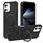 Per iPhone 16 Plus Yingcai Gears MagSafe Holder Custodia antiurto per telefono (nero)