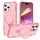 Per iPhone 16 Pro Yingcai Gears MagSafe Holder Custodia antiurto per telefono (rosa)