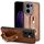 Per OPPO Reno13 F 5G Custodia in pelle con cinturino posteriore per telefono (marrone) Per OPPO Reno13 F 5G Custodia in pelle con cinturino posteriore per telefono (marrone)