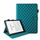 Per Amazon Kindle Paperwhite 12a generazione 2024 Custodia per tablet in pelle con motivo a reticolo di rombi (verde scuro)