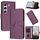 Per Tecno Camon 40 4G Custodia in pelle con fibbia a motivo triangolare (viola scuro) Per Tecno Camon 40 4G Custodia in pelle con fibbia a motivo triangolare (viola scuro)