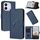 Custodia in pelle con fibbia a motivo triangolare per Honor 400 Lite (blu reale) Custodia in pelle con fibbia a motivo triangolare per Honor 400 Lite (blu reale)