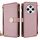Per Redmi 14C 4G Custodia a tracolla in pelle con texture a croce (oro rosa) Per Redmi 14C 4G Custodia a tracolla in pelle con texture a croce (oro rosa)