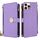 Per iPhone 12 Pro Max Custodia a tracolla in pelle con texture incrociata (viola) Per iPhone 12 Pro Max Custodia a tracolla in pelle con texture incrociata (viola)