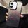 Per iPhone 16 Plus PC Lens Ring Gradient Shell Texture 3 in 1 Custodia per telefono (nero)