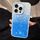 Per iPhone 15 Pro PC Lens Ring Gradient Shell Texture 3 in 1 Custodia per telefono (blu) Per iPhone 15 Pro PC Lens Ring Gradient Shell Texture 3 in 1 Custodia per telefono (blu)