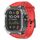 Per Apple Watch 42mm / 41mm / 40mm / 38mm Kalebol Glacier Cinturino in silicone trasparente integrato (rosso trasparente nero) Per Apple Watch 42mm / 41mm / 40mm / 38mm Kalebol Glacier Cinturino in silicone trasparente integrato (rosso trasparente nero)