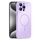 Per iPhone 15 Pro Max Custodia sottile in vetro AG con protezione della pelle e cerchio MagSafe (viola) Per iPhone 15 Pro Max Custodia sottile in vetro AG con protezione della pelle e cerchio MagSafe (viola)