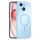 Per iPhone 15 Custodia sottile in vetro AG con protezione per la pelle e MagSafe (azzurro cielo) Per iPhone 15 Custodia sottile in vetro AG con protezione per la pelle e MagSafe (azzurro cielo)