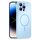 Per iPhone 14 Pro Custodia sottile in vetro AG con protezione della pelle e MagSafe (azzurro cielo) Per iPhone 14 Pro Custodia sottile in vetro AG con protezione della pelle e MagSafe (azzurro cielo)
