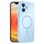 Per iPhone 12 Custodia sottile in vetro AG con protezione per la pelle e MagSafe (azzurro cielo) Per iPhone 12 Custodia sottile in vetro AG con protezione per la pelle e MagSafe (azzurro cielo)