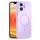Per iPhone 12 Custodia sottile in vetro AG con protezione per la pelle e MagSafe (viola) Per iPhone 12 Custodia sottile in vetro AG con protezione per la pelle e MagSafe (viola)