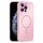 Per iPhone 11 Pro Max Custodia sottile in vetro AG con protezione per la pelle e MagSafe (rosa) Per iPhone 11 Pro Max Custodia sottile in vetro AG con protezione per la pelle e MagSafe (rosa)