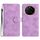 Custodia in pelle per telefono For Honor Magic7 con motivo a rilievo floreale (viola) Custodia in pelle per telefono For Honor Magic7 con motivo a rilievo floreale (viola)
