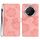 Custodia per telefono in pelle con motivo a rilievo floreale per Honor X9C (rosa) Custodia per telefono in pelle con motivo a rilievo floreale per Honor X9C (rosa)