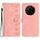 Custodia per telefono in pelle goffrata con sette farfalle per Honor Magic7 Pro (rosa)