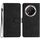 Custodia per telefono in pelle goffrata con sette farfalle per Honor X9C (nera)