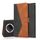 Custodia per telefono in pelle con cuciture bicolore per Honor X9C (nero marrone) Custodia per telefono in pelle con cuciture bicolore per Honor X9C (nero marrone)