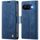 Per Google Pixel 9a AutSpace A11 Side Buckle MagSafe Magnetico RFID Custodia in Pelle per Telefono (Blu)