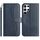 Per Samsung Galaxy S22 Ultra 5G Custodia in pelle a forma di S a doppia piega (blu navy) Per Samsung Galaxy S22 Ultra 5G Custodia in pelle a forma di S a doppia piega (blu navy)
