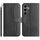 Per Samsung Galaxy S24+ 5G Custodia in pelle a forma di S a doppia piega (nera) Per Samsung Galaxy S24+ 5G Custodia in pelle a forma di S a doppia piega (nera)