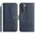 Per Samsung Galaxy S22 5G Custodia in pelle a forma di S a doppia piega (blu navy) Per Samsung Galaxy S22 5G Custodia in pelle a forma di S a doppia piega (blu navy)