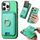 Per iPhone 15 Pro Max Retro Cross Leather Card Bag MagSafe Custodia per telefono (verde) Per iPhone 15 Pro Max Retro Cross Leather Card Bag MagSafe Custodia per telefono (verde)