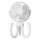 Ventilatore portatile girevole treppiede flessibile T8 2000mAh (bianco)