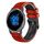 Per cinturino Garmin Venu 2 22mm Mesh in silicone bicolore (nero rosso)