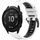 Per Garmin Fenix 6X GPS Sports Cinturino in silicone a sgancio rapido bicolore (bianco + nero)