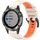 Per Garmin Fenix 5X Sapphire / GPS / Plus Cinturino sportivo in silicone a sgancio rapido bicolore (Starlight + Orange) Per Garmin Fenix 5X Sapphire / GPS / Plus Cinturino sportivo in silicone a sgancio rapido bicolore (Starlight + Orange)
